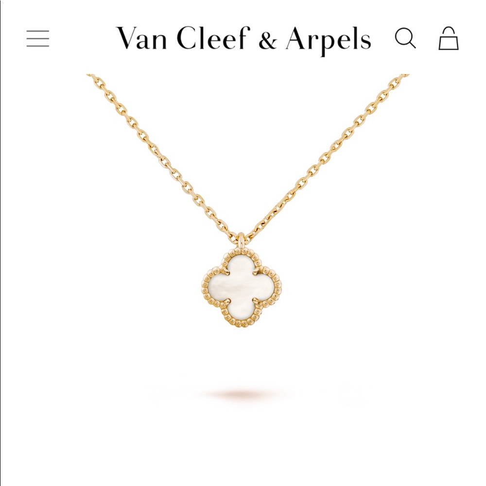 SOLD - VCA Sweet Alhambra Necklace - MOP